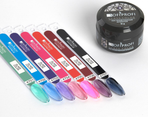 Гель камуфлирующий Glass Color Sofiprofi,15 мл